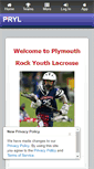 Mobile Screenshot of plymouthrocklacrosse.com