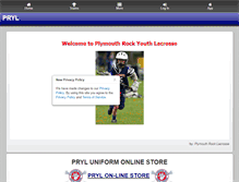 Tablet Screenshot of plymouthrocklacrosse.com